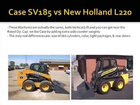 new holland vs case skid steer